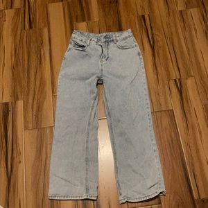 Slim Straight/Flared Blue Jeans